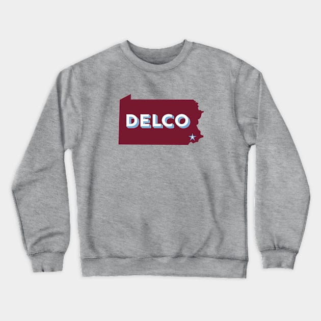 Delco Pennsylvania Crewneck Sweatshirt by MAS Design Co